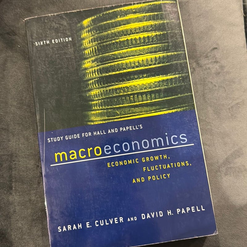 Macroeconomics: Economic Growth, Fluctuations, and Policy 6E, Study Guide