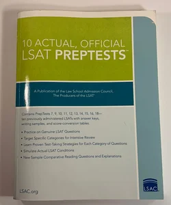 10 Actual, Official LSAT PrepTests