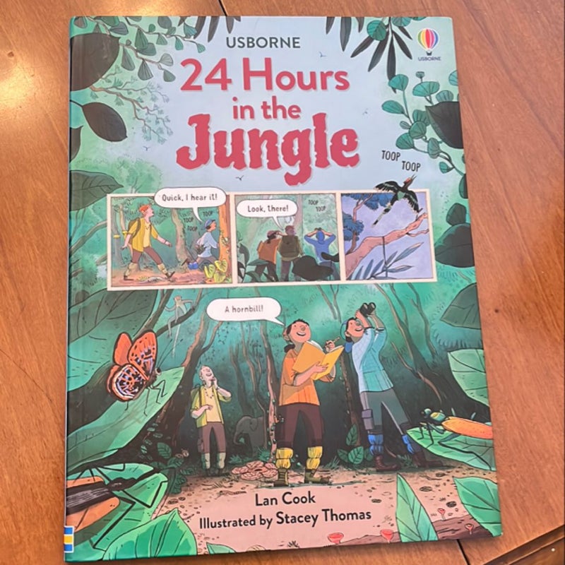 Usborne 24 Hours in the Jungle Rainforest Science Book Homeschool Teacher