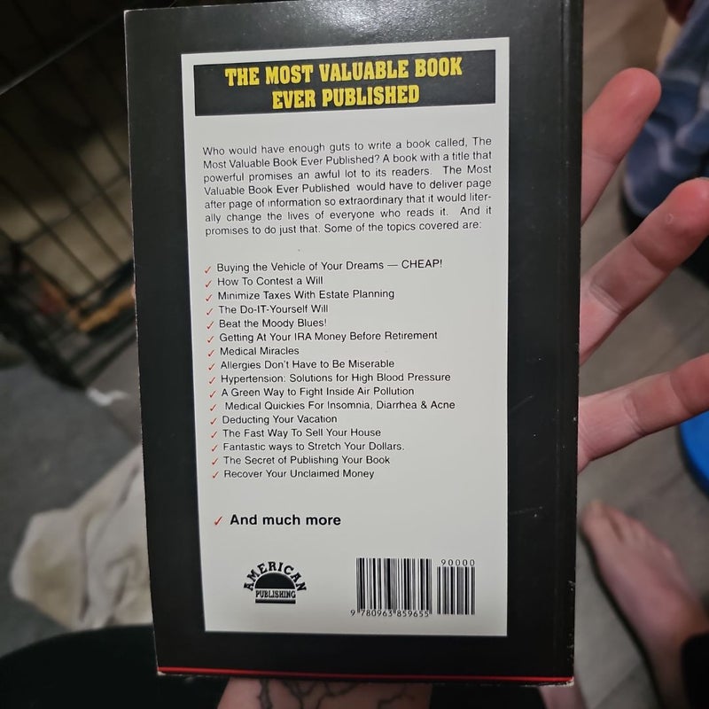 The Most Valuable Book Ever Published