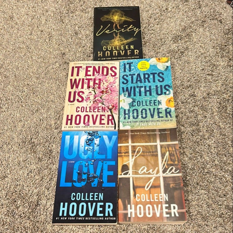 Colleen Hoover stack