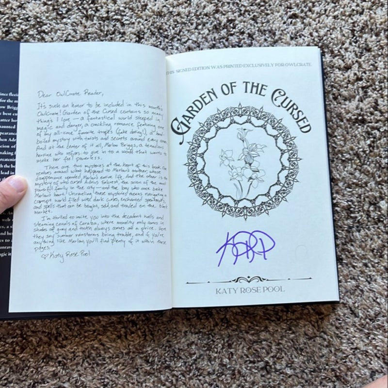 Garden of the Cursed Owlcrate SE signed