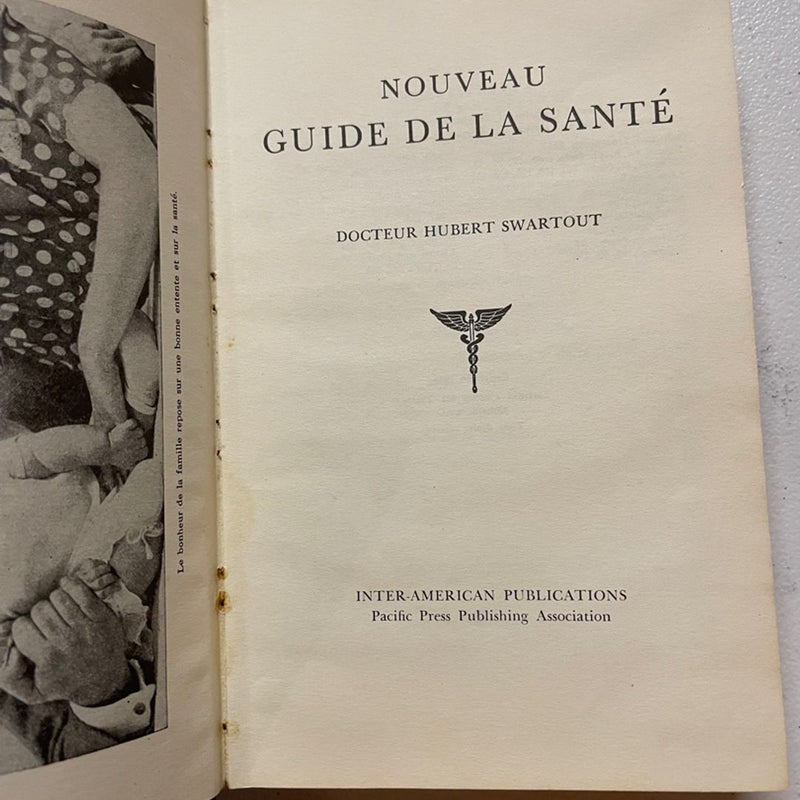 Nouveau Guide de La Santé New Health Guide French Medical Text 1948 Medicine