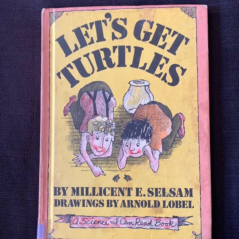 Let’s Get Turtles antique illustrated children’s book 1965