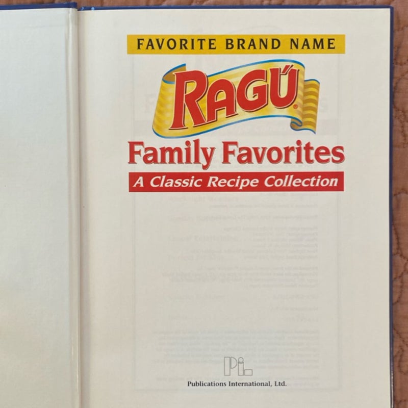 Ragu Family Favorites - Favorite Brand Name
