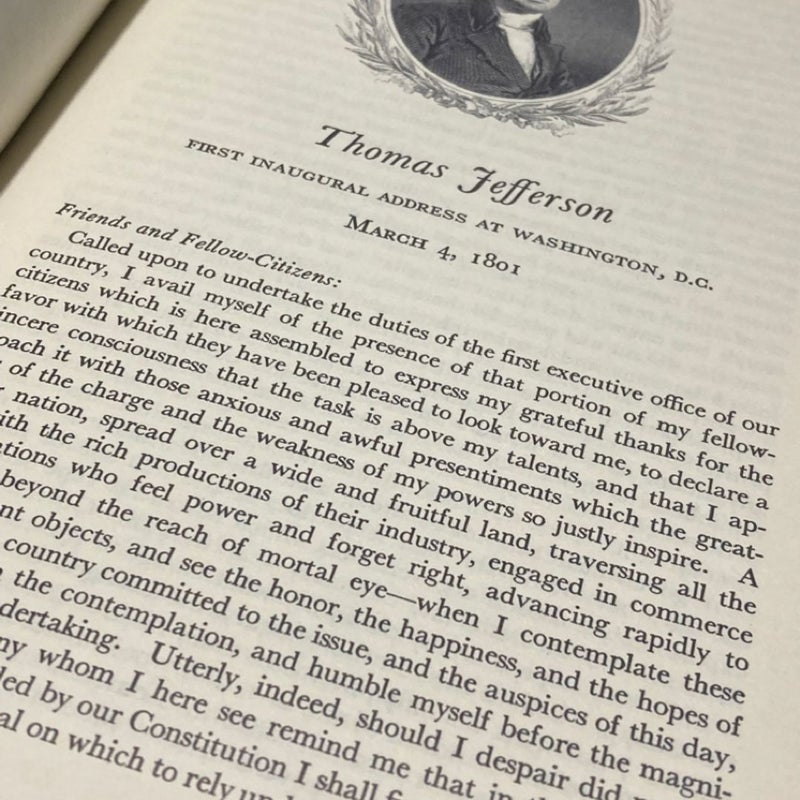 INAUGURAL ADDRESSES OF THE PRESIDENTS OF THE UNITED STATES FROM GEORGE WASHINGTON 1789 TO RICHARD MILHOUS NIXON 1969