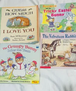 Lot of 4 1980s Easter/Bunny Themed Books