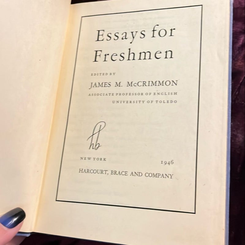 Essays for Freshmen