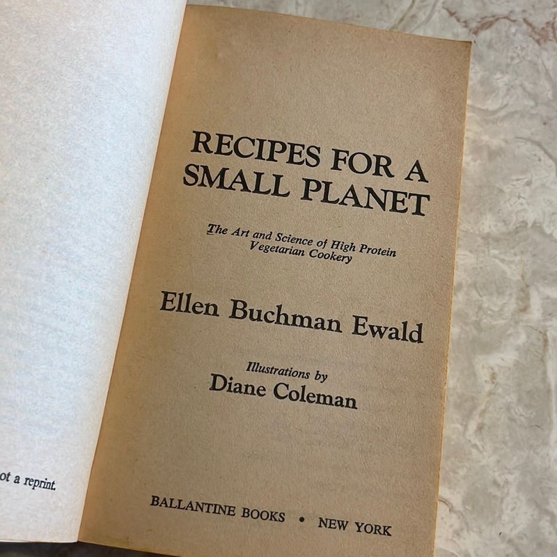 Recipes for a Small Planet 