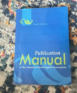 Publication Manual of the American Psychological Association