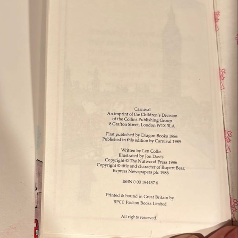Rupert and the Trouble with Big Ben by Len Collis