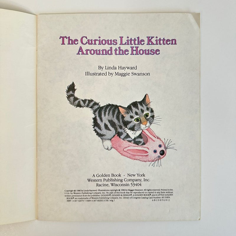 The Curious Little Kitten Around the House, Little Golden