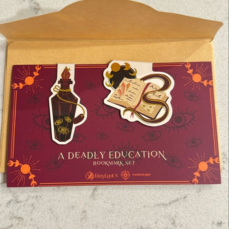 A Deadly Education Magnetic Bookmarks 