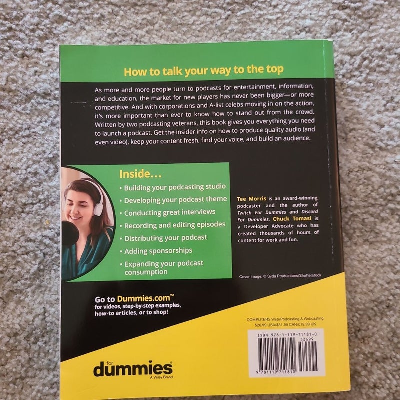 Podcasting for Dummies