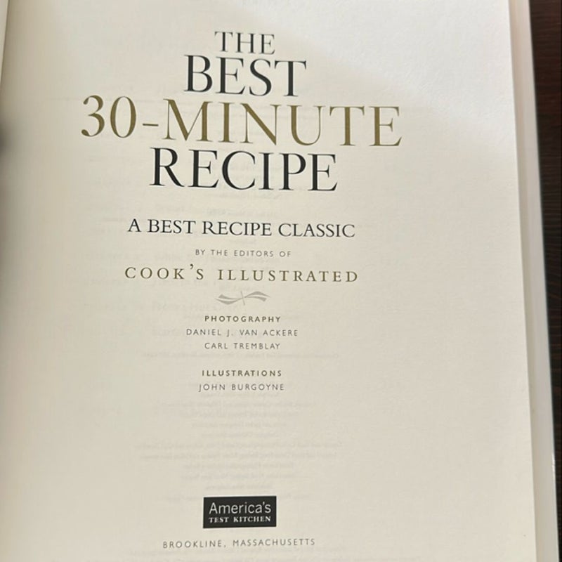The Best 30-Minute Recipe