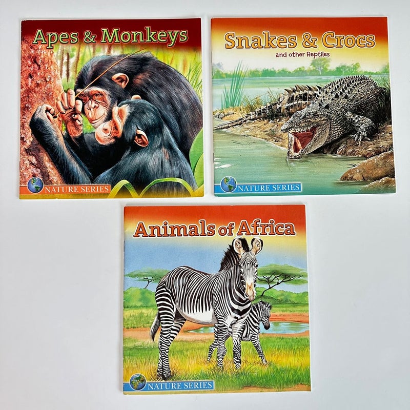 Animal Nature Series book bundle, 5 books