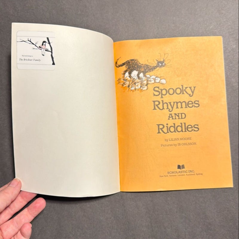 Spooky rhymes and riddles