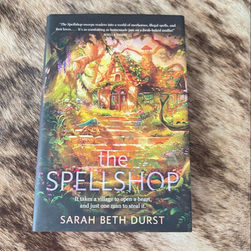 The Spellshop- Hardcover with Purple Sprayed Edges