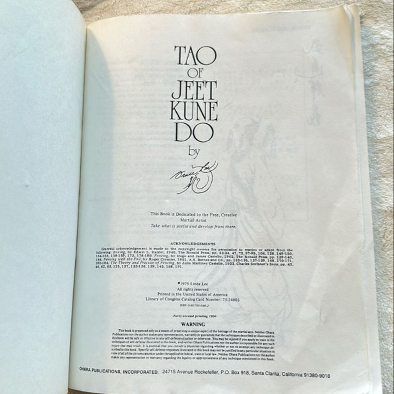 Tao of Jeet Kune Do