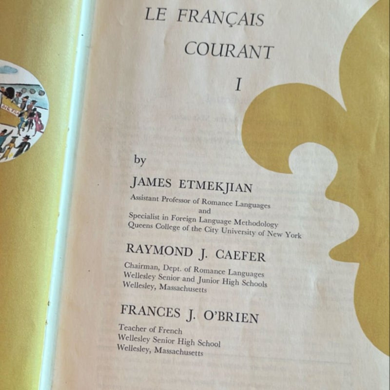 Le Francais Courant 1 James Etmekjian Caefer O’Brien 1964 RARE HC Book French