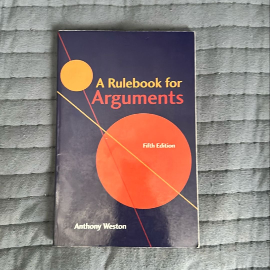 A Rulebook for Arguments by Anthony Weston, Paperback Pangobooks