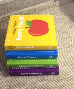 Baby Firsts - 4 book bundle -Farm themes