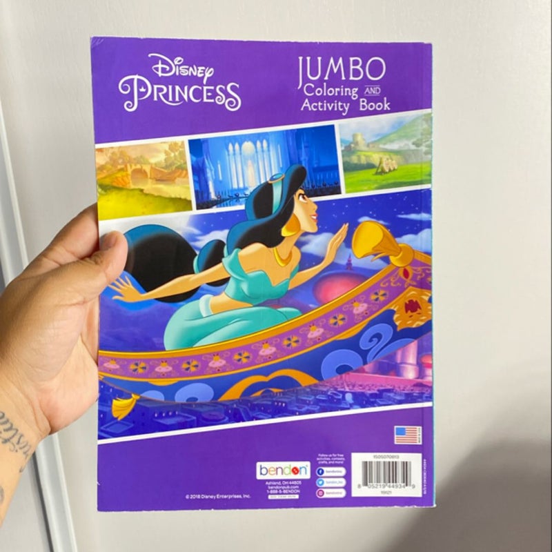 Disney princess jumbo coloring and activity book