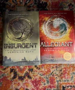 Divergent Series Books 2-3 Insurgent and Allegiant first edition Hardcover VG