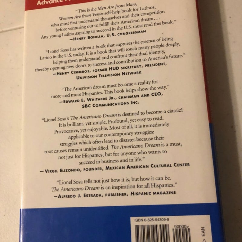 The Americano Dream - Lionel Sosa - Hardcover