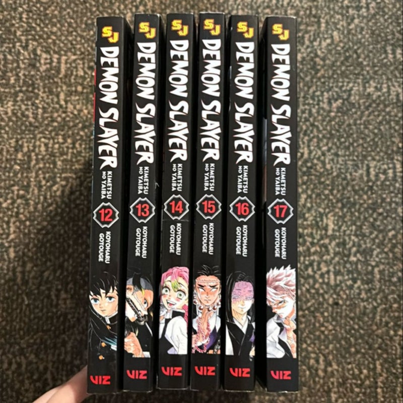 Demon Slayer: Kimetsu No Yaiba, Vol. 12-17