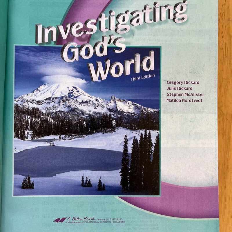 Investigating God’s World 