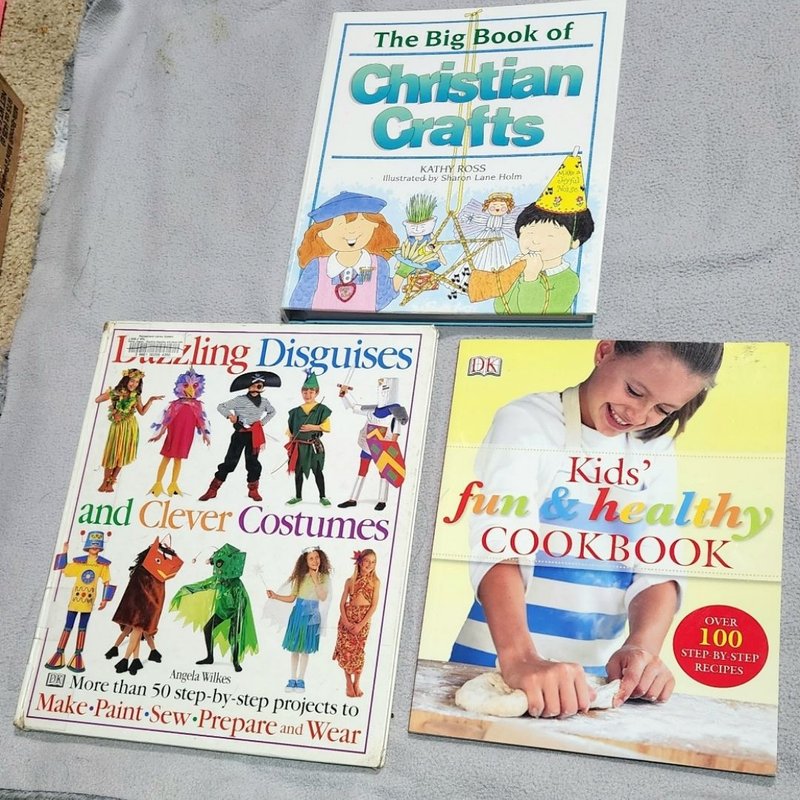 Dazzling Disguises abs Clever Costumes, Kids fun & healthy Cookbook, The Big Book of Christian Crafts