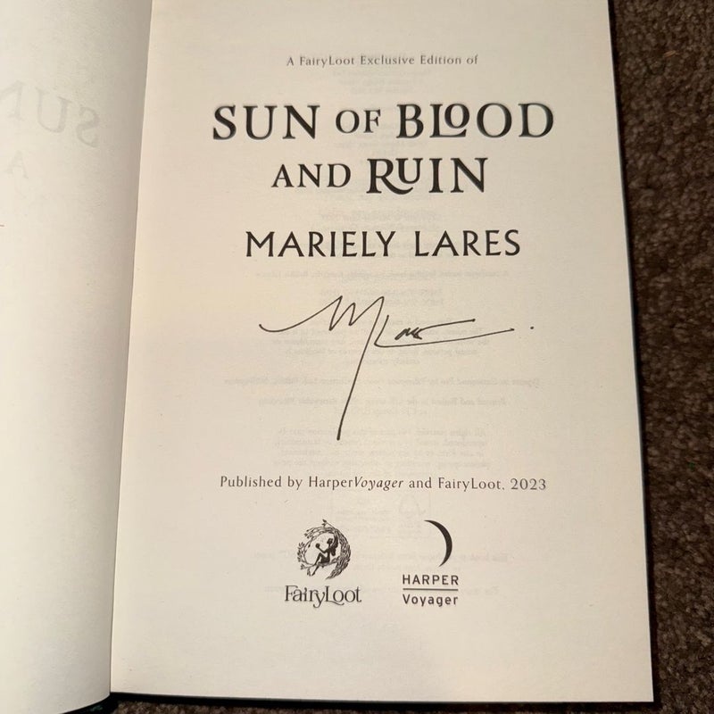 Fairyloot Special Edition Sun of Blood and Ruin