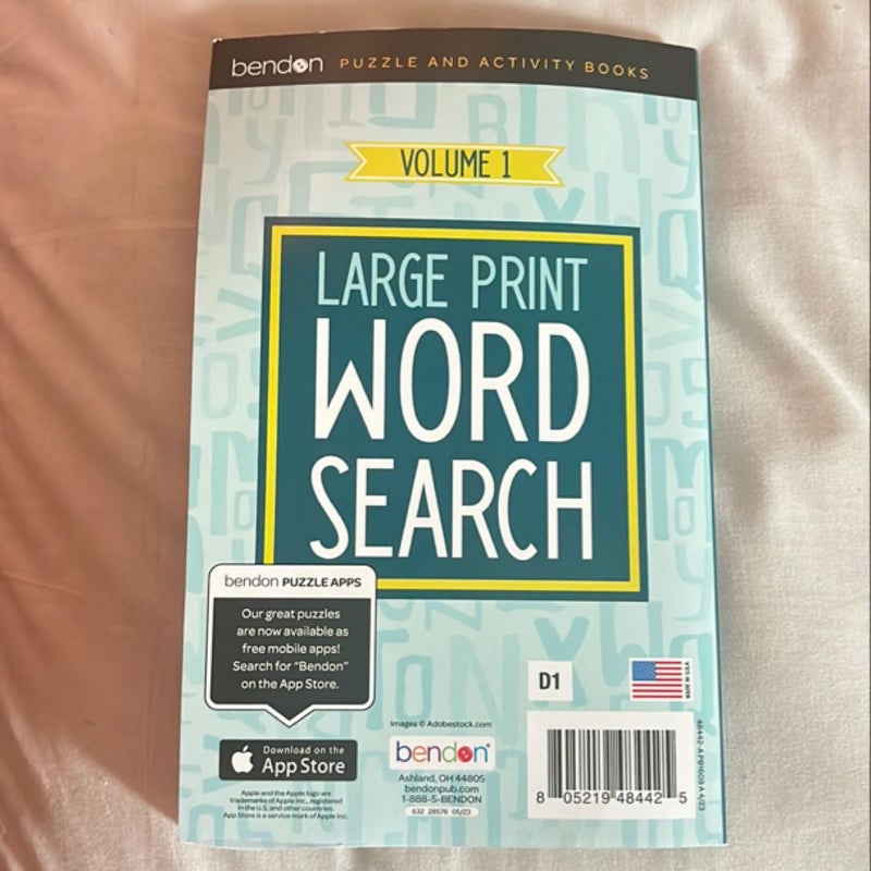 Large Print Word Search