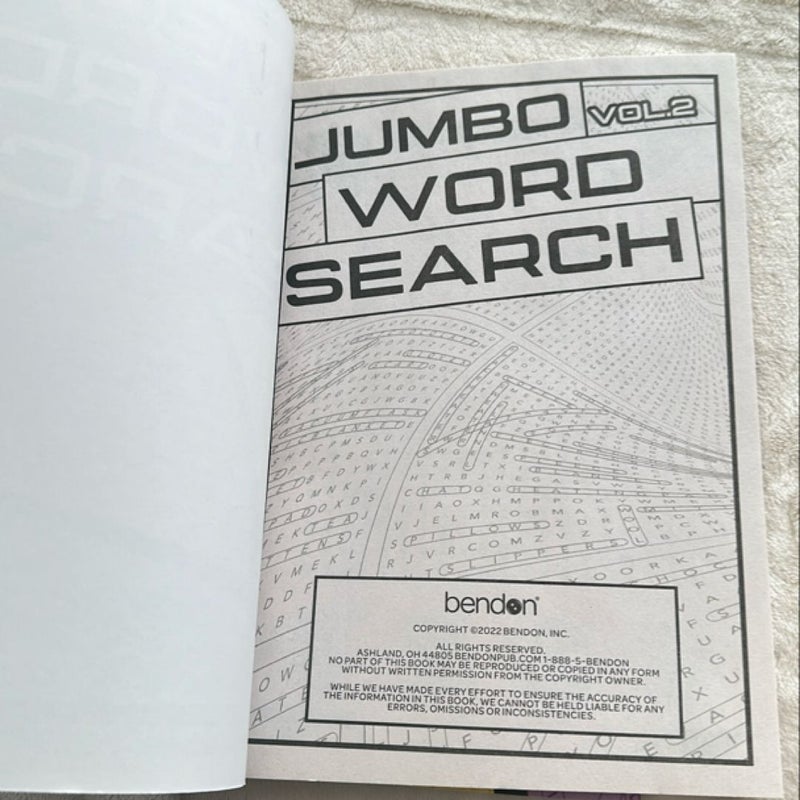 Jumbo Word Search Volumes 1, 2, 3 