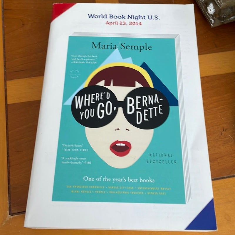 Where’d You Go, Bernadette (World Book Night US Edition)