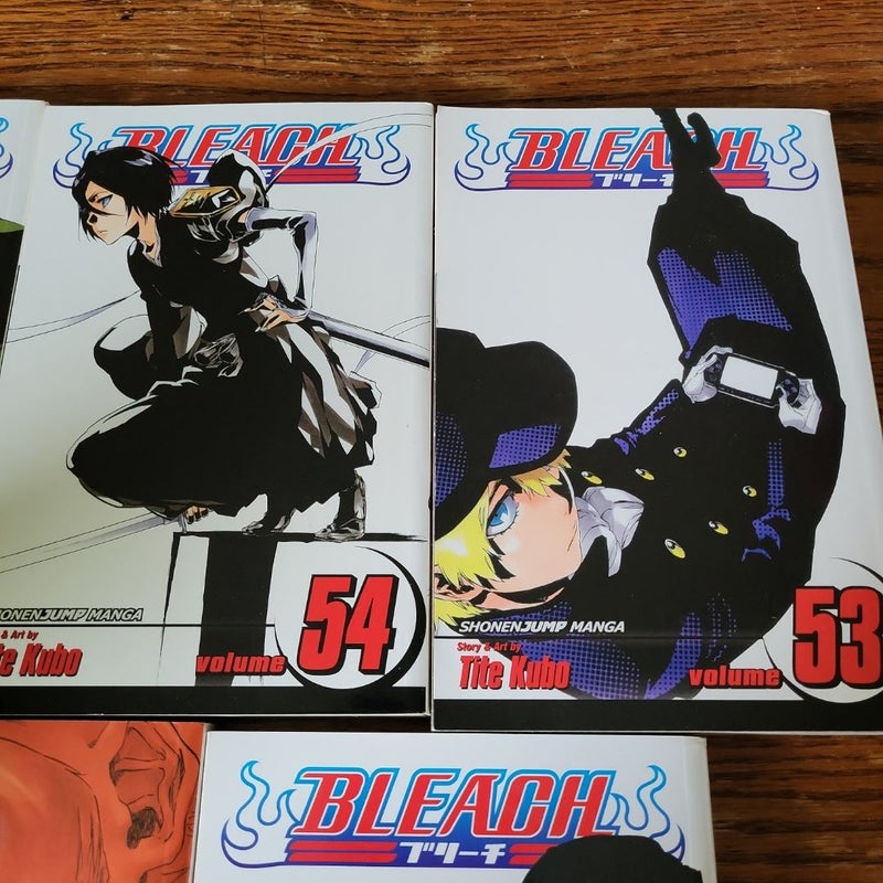 Bleach Manga Volumes 53, 54, 55, 57, 58 
