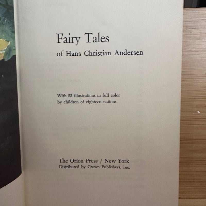 Hans Christian Andersen Fairy Tales  Hardcover Book Childrens Stories 1943