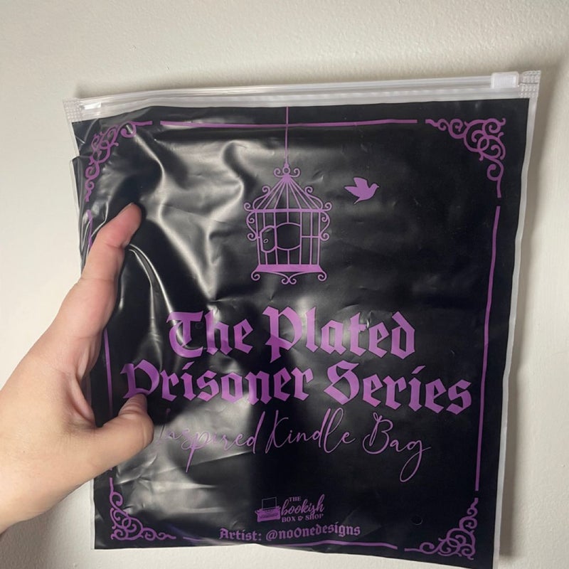 The plated prisoner inspired kindle bag from bookish box