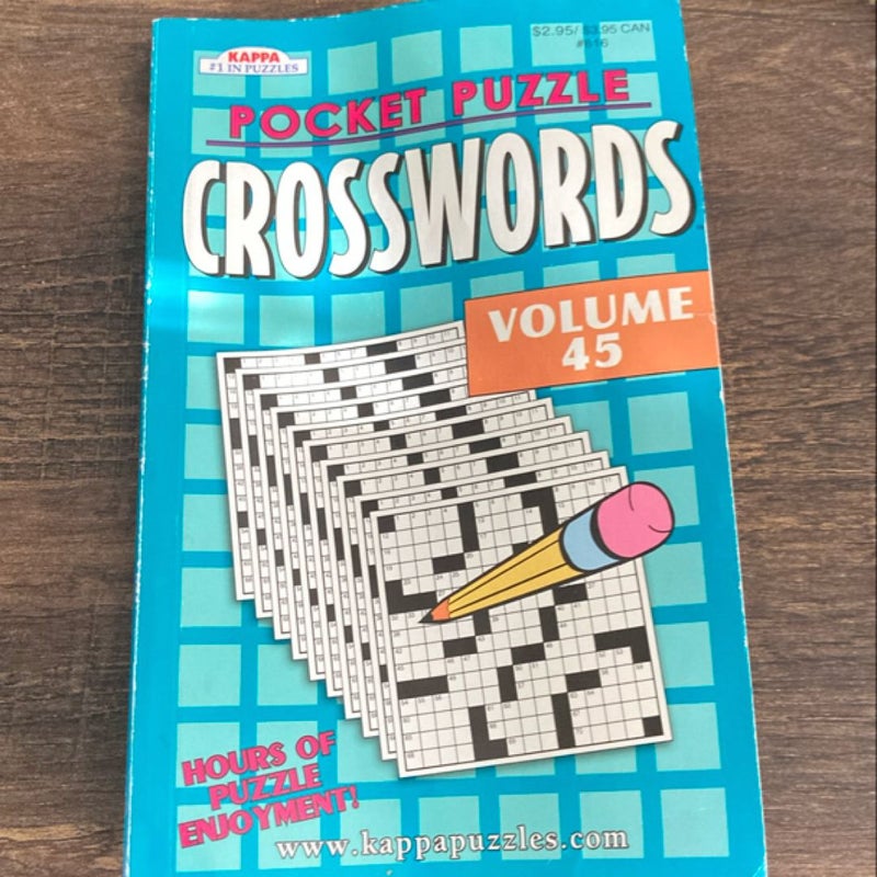 Pocket Puzzle Crosswords Volume 45 🧩