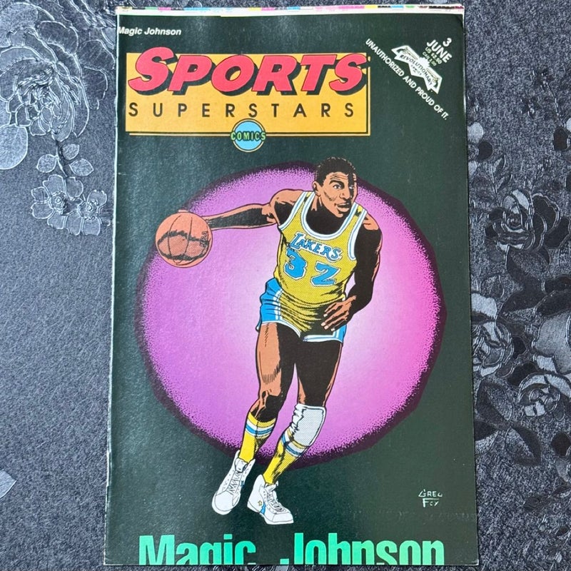 Sports Superstars # 3 June 1992 Magic Johnson Revolutionary Comics