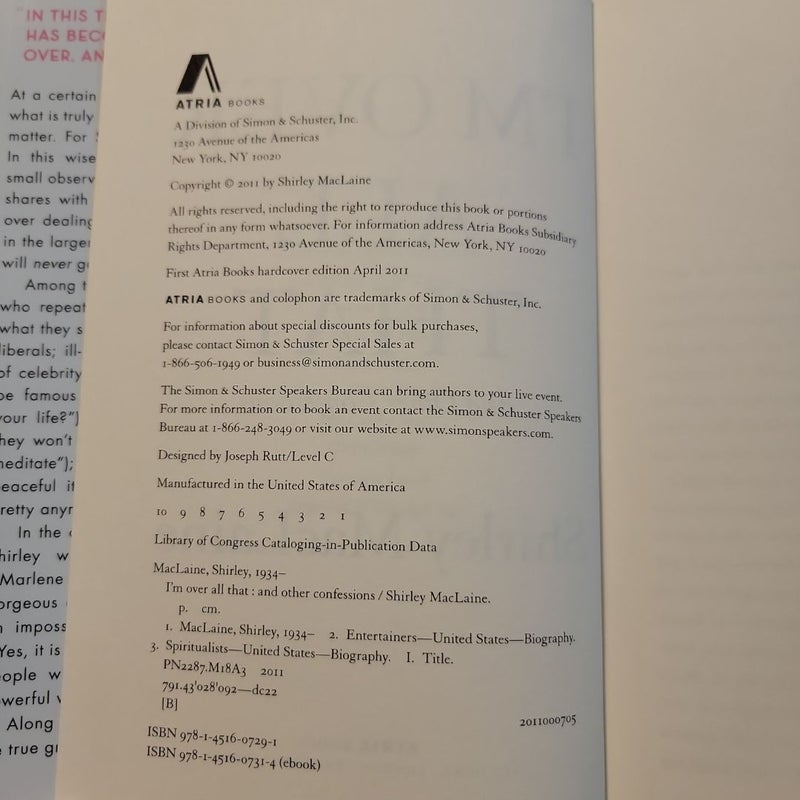 I'M over All That (First Edition)