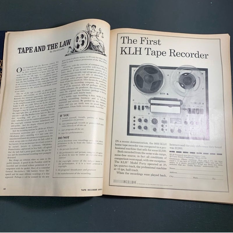 Stereo Review’s Tape Recorder Annual - 1969