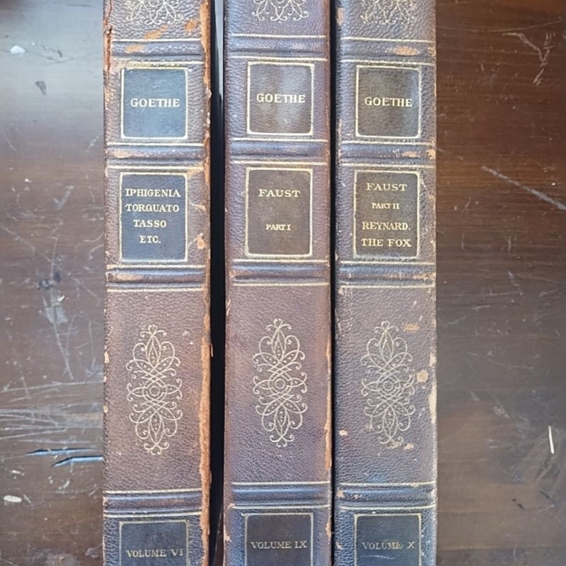 Goethe Volumes VI, IX, AND X - Includes Faust, Vintage Books