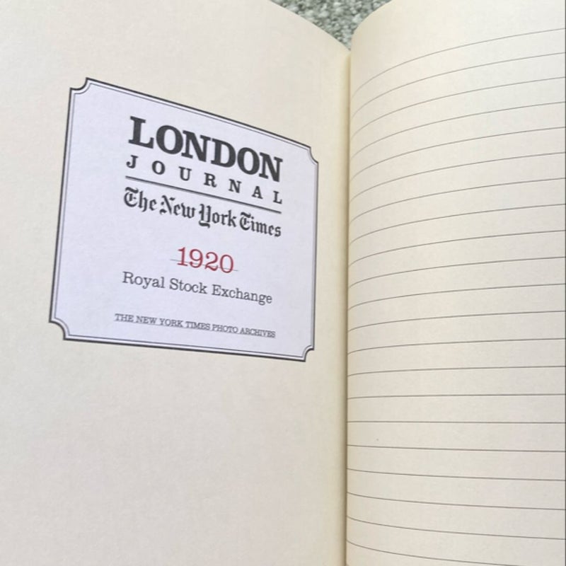 London themed blank journal