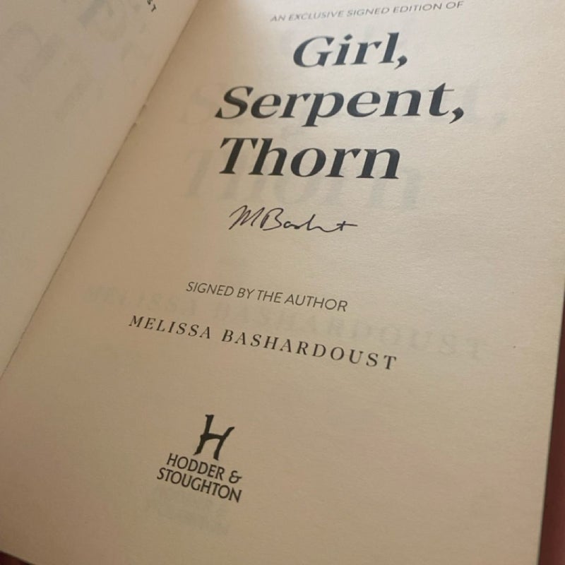 Girl, Serpent, Thorn