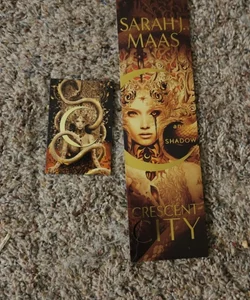 House of Flame and Shadow Crescent City Magnet and Bookmark Collectible Merch