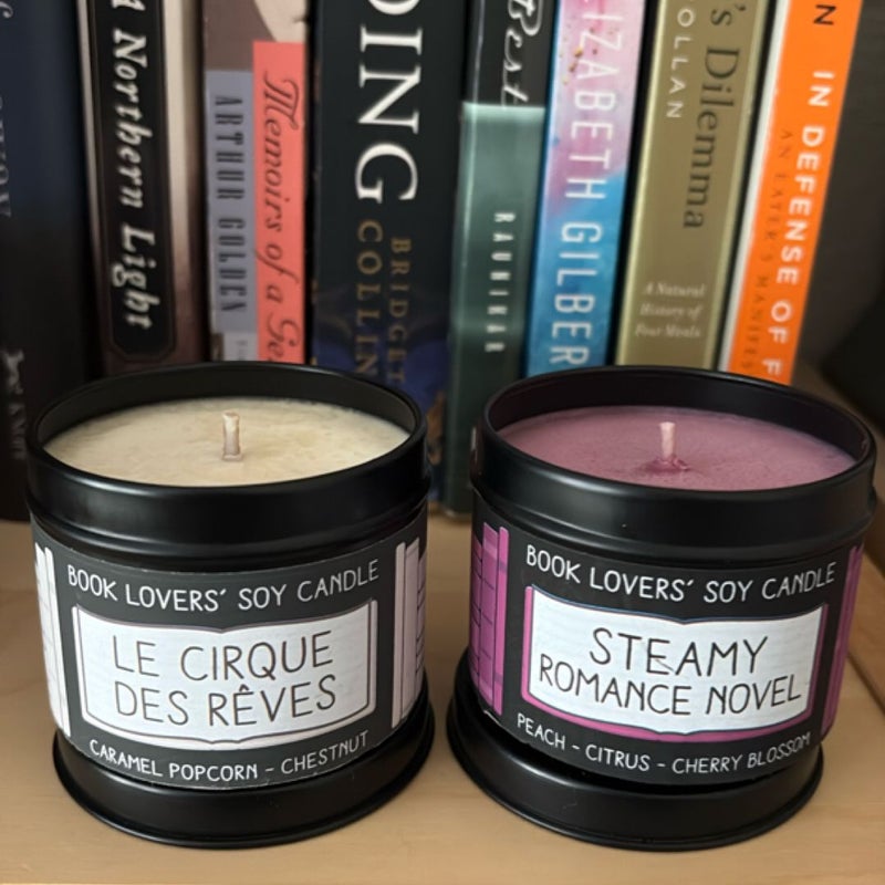 ✨Discontinued✨bookish candles, 8oz & 4oz