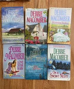 Lot of 6 Debbie Macomber Books - Wyoming Brides