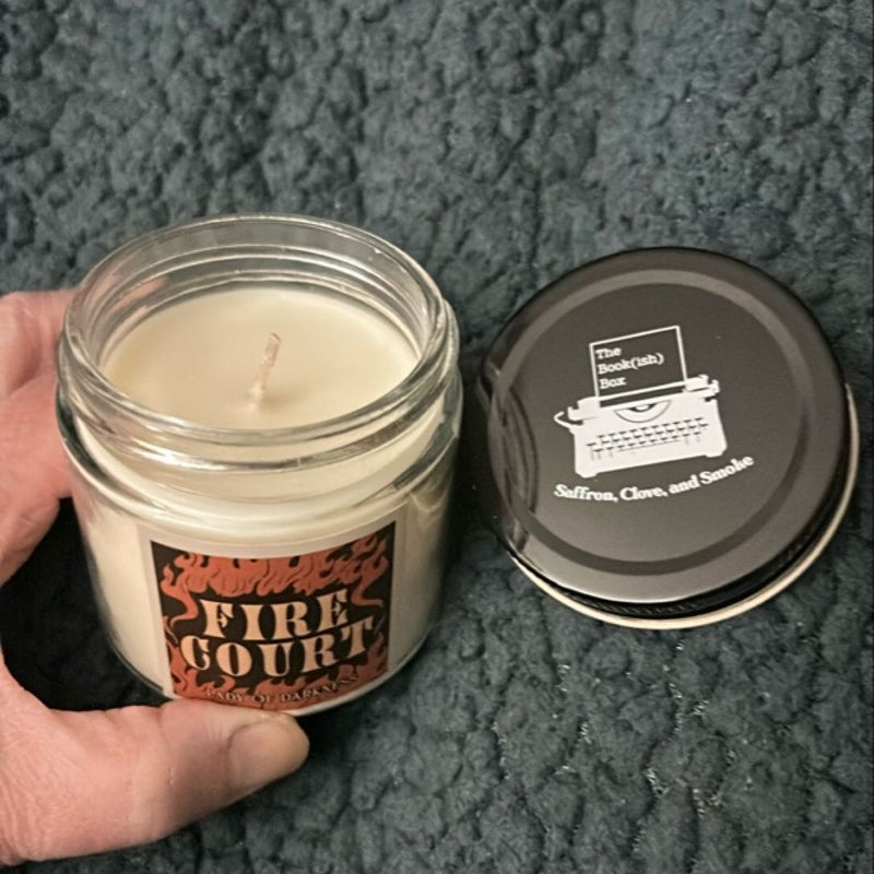 Lady of Darkness Fire Court inspired candle